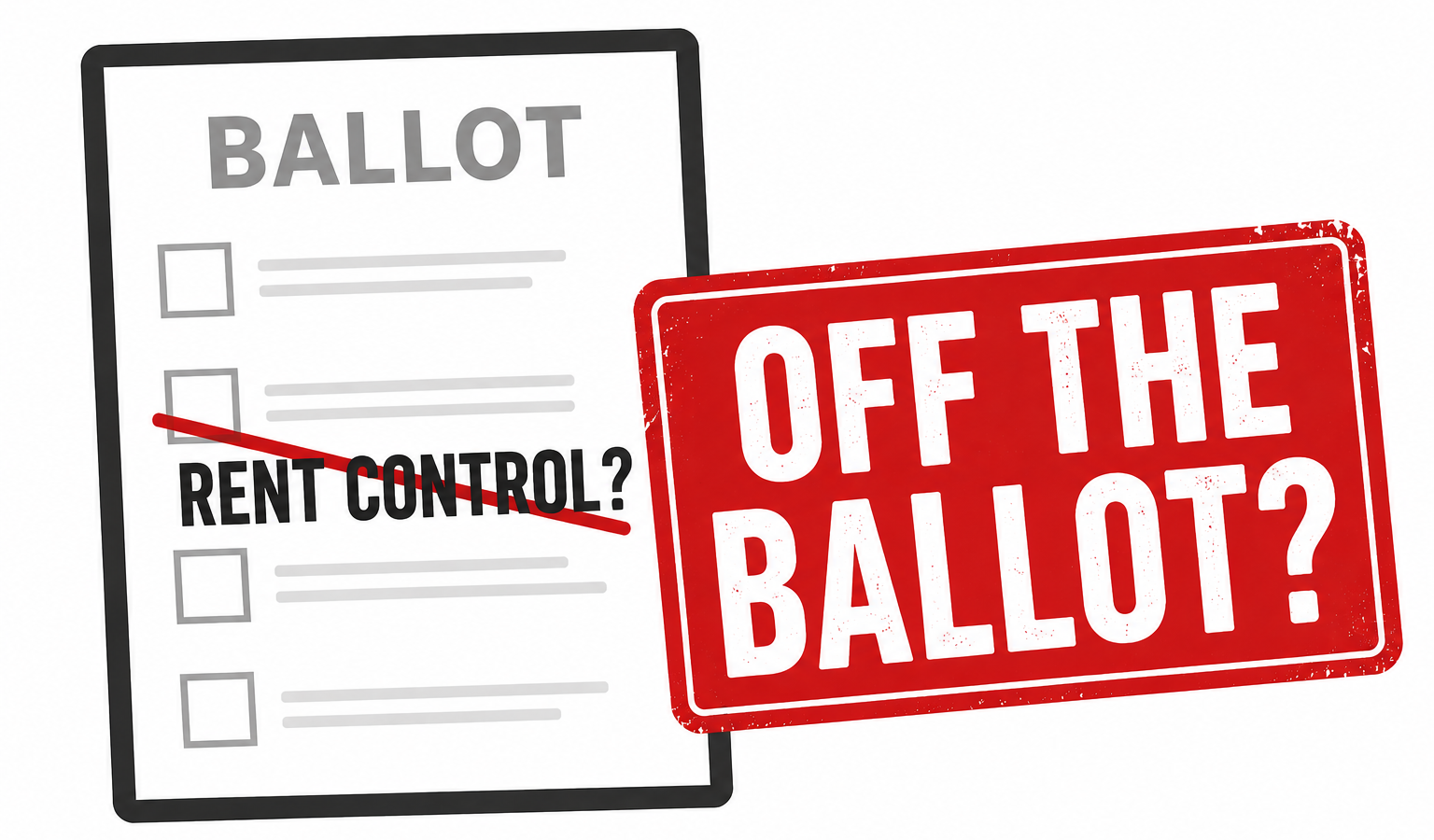 Off the ballot of Rent control